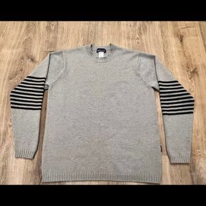 Mens Patagonia Lambs Wool Blend Crew Sweater Gray / Putty Size Medium
